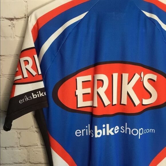 CASTELLI CYCLING JERSEY size LARGE‎ Blue White Red men's. - Picture 8 of 8